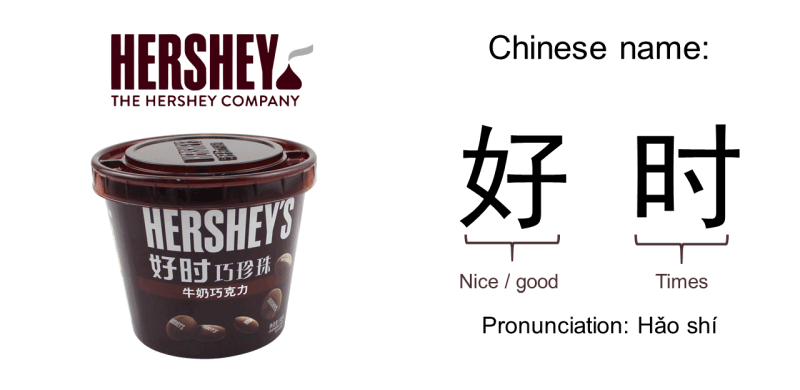 Good times - Hershey's Chinese name conveys great meaning